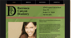 Desktop Screenshot of barrancacanyondentistry.com
